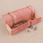 Multi-Purpose Handcrafted Bamboo Mat Style Pen Pencil & Makeup Box (1 Pc) - Image 4