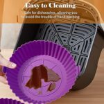 Air Fryer Reusable Silicone Pot with Handles (6 Pc set) - Image 7