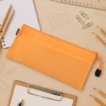 Zipper Mesh Pouch Multipurpose Travel Bag for Cosmetics Makeup Offices Supplies - Image 3