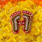 Decorative Laxmi Charan Paduka Sticker Set (Pack of 2 Pc) - Image 7