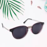 Pink UV Protected Round Sunglasses, classic Sunglasses for Men & Women, Lightweight - Image 3