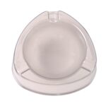 Oblivion Transparent White Ashtray with Cigarette Holder Grooves – Modern Smoke Disposal Tray (1 Pc) - Image 5