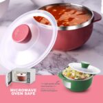 Apex Premium Plastic Serving Bowl Set with Lids (2 Pc) - Image 6