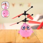 Electroplay Flying Bird RC Toy with LED & Remote Control – Pink Owl Design (1 Set) - Image 3