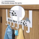 Heavy-Duty Carbon Steel Door Hook Hanger Rack (1 pc / 6 Hook / White) - Image 3