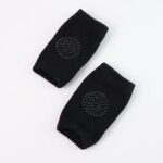 Black Toddler Wool Knit Leg Warmer (Knee Guard) - Image 5