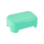 Premium Quality Rectangular Aqua Green Plastic Soap Case (1 Pc) - Image 5