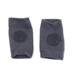 Dark Grey Toddler Wool Knit Leg Warmer (Knee Guard) - Image 5