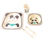 Eco-Friendly Panda-Themed Kids Dinnerware Set (5 Pc) - Image 5