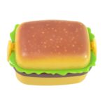 Plastic Burger Shape Small Size Double Hole Sharpener With Eraser (1 Set) - Image 4