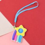 Stress Relief Silicone Push Fidget Toy Keychain for Kids (1 Pc) - Image 4