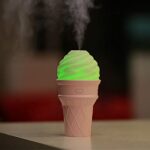 Ice Cream Cone Shape Air Freshener Humidifier (1Pc / Cream Color) - Image 4