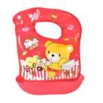 Multifunctional Waterproof BPA Free Reusable Soft Fabric Plastic Baby Bib (1 Pc) - Image 5