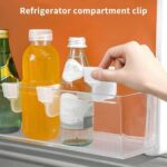 Plastic Storage Baskets Space allocator, Refrigerator Organizer Bins partition Clip (1 Pc) - Image 7