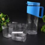 Transparent Stylish Premium Jug with Elegant Handle (2000 ML Jug Approx & 4 Pcs Plastic Glass) - Image 8