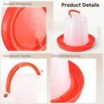 Automatic Chicken Drinker Chicken Feeder with Humanized Handle - Image 7