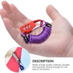 Anti-theft Dial Lock, Padlock, 3-Digit, Built-In Wire (1 Pc) - Image 8