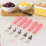 Premium Stainless Steel Fruit Fork Set – 10 Pieces with Soft Non-Slip Handle - Image 3
