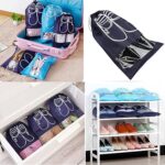 Shoes Storage Bag Closet Organizer Non-Woven Travel Portable Bag (1 Pc) - Image 3