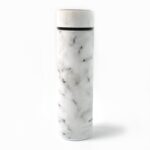 Stainless Steel Temperature Insulated Water Bottle With Marble Pattern (500ml Approx) - Image 5