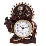 Analog Latest Stylish New Models Wall Clock with God Radha Kishan Frame - Image 3
