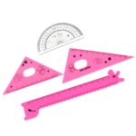 Cute Cartoon Giraffe Ruler / Scale Meter Ruler / Triangle Ruler (4 Pc Set) - Image 5
