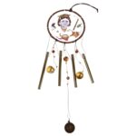 Krishna Medallion Dream Catcher Wind Chime Pendant Wall Hanging - Spiritual Home Decor - Image 5