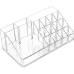 16 Compartment Cosmetic Makeup Jewellery Lipstick Storage Organiser Box, Cosmetic Storage Box Make-up Lipstick Organizer / Lipstick Holder Case  Transparent - Image 5
