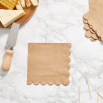 Disposable Scalloped Edge Tissue Napkins Set (120 Pc) - Image 3