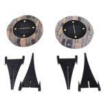Disk Lights Slate – Heavy Duty Outdoor Solar Pathway Lights – 4 LED (2 Pc) - Image 6