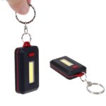 LED Keychain COB Light with Hook & Loop Sticker. 3 Light Modes (1 Pc / Battery Not Included) - Image 4