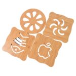 Wooden Table Coasters Tea Coasters (1 Pc / Mix Design) - Image 5
