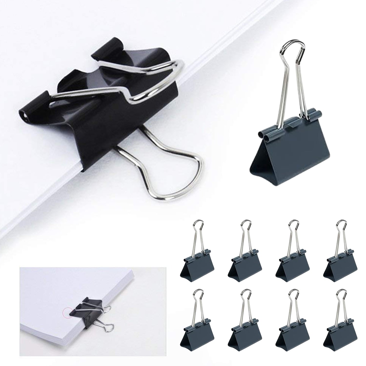 05_6ffcd482-5ae2-45b6-9a4c-75db1b495445 Paper Holding Binder Clips Paper Clips (8 Pcs Set / Mix Color) - Image 1