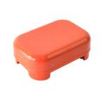 Premium Quality Rectangular Brick Red Plastic Soap Case (1 Pc) - Image 5