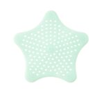 Mint Green Silicone Star Shaped Sink Filter Bathroom Hair Catcher Drain Strainers for Basin - Image 5