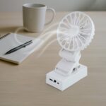 Rechargeable Mini Clip-On Desk Fan (1 Pc) - Image 3
