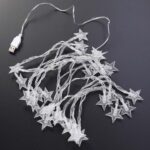 USB Powered 20 LED Decorative Star String Fairy Lights - Image 9