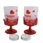 Tealight Holder Stylishly Shaped Candle Diya Stand Plastic Beautiful Design Festival (2 Pc / Mix Design) - Image 5