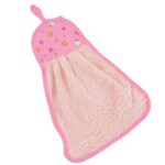 Microfiber Wash Basin Hanging Hand Kitchen Towel Napkin with Loop - Image 5