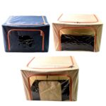 Zippered Closet Storage Box with Lid, With Window (Mix Design & Size / 1 Pc) - Image 5