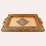 Premium Antique-Style Rajwadi Decorative Serving Tray – 40x26 cm - Image 4