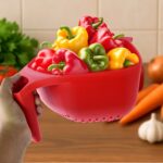 Apex Multi-Functional Plastic Strainer Bowl with Ergonomic Handle (1 Pc) - Image 3