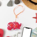 Silicone Push Pop Bubble Fidget Toy Keychain (1 Pc) - Image 4