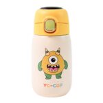 Stainless Steel Single Wall Insulated Flip Lid Kids Water Bottle (300 ML Approx) - Image 5