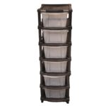 6-Layer Modular Plastic Drawer Storage Cabinet - Image 5