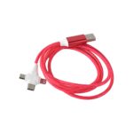 3 in 1 Charging Cable Light Up Fast Charger Lighting Cable (Mix Color) - Image 5