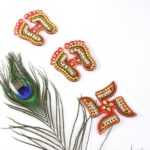 Decorative Laxmi Charan (Pagla) & Swastik Combo Set (3pc Set) - Image 3