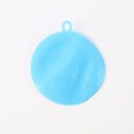 Sky Blue Silicone Dish Scrubber Sponge Mildew Free, Non Stick, Heat Resistant - Image 5