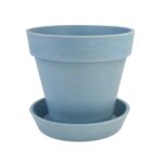 Heavy Plastic Flower pots With Tray (1 Pc) - Image 5