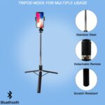 Selfie Stick with Tripod Stand (1 Pc / 160 Cm Long Approx) - Image 3